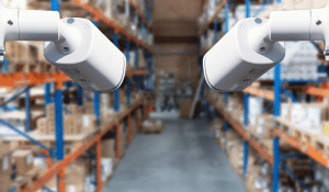 Security cameras in warehouse